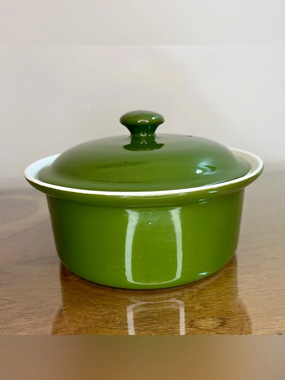 Vintage Hall Casserole w/Vented Lid, Forest Green, 7-1/2” Round, #67